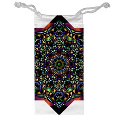 Mandala Abstract Geometric Art Jewelry Bag by Amaryn4rt