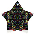 Mandala Abstract Geometric Art Star Ornament (Two Sides) Front