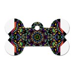 Mandala Abstract Geometric Art Dog Tag Bone (Two Sides) Back