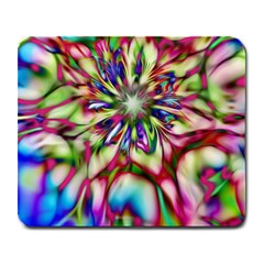 Magic Fractal Flower Multicolored Large Mousepads