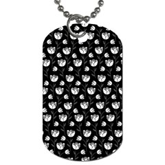 Floral Pattern Dog Tag (one Side) by Valentinaart