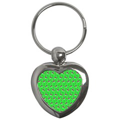 Floral Pattern Key Chains (heart)  by Valentinaart