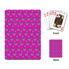 Floral Pattern Playing Card by Valentinaart