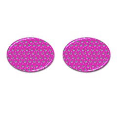 Floral Pattern Cufflinks (oval)