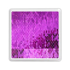 Purple Background Scrapbooking Paper Memory Card Reader (Square) 