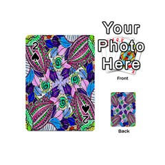 Wallpaper Created From Coloring Book Playing Cards 54 (mini)  by Amaryn4rt