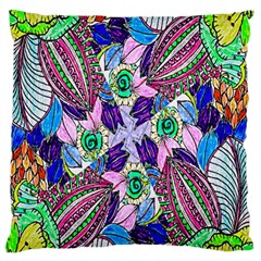 Wallpaper Created From Coloring Book Large Flano Cushion Case (two Sides) by Amaryn4rt