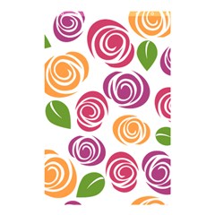 Colorful Seamless Floral Flowers Pattern Wallpaper Background Shower Curtain 48  X 72  (small)  by Amaryn4rt