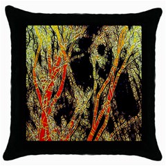 Artistic Effect Fractal Forest Background Throw Pillow Case (Black)