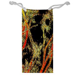 Artistic Effect Fractal Forest Background Jewelry Bag