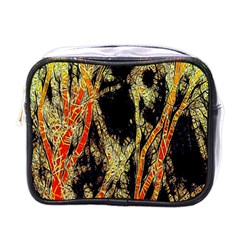 Artistic Effect Fractal Forest Background Mini Toiletries Bags