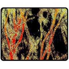 Artistic Effect Fractal Forest Background Fleece Blanket (Medium) 