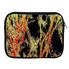 Artistic Effect Fractal Forest Background Apple iPad 2/3/4 Zipper Cases