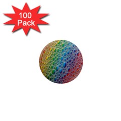 Bubbles Rainbow Colourful Colors 1  Mini Magnets (100 Pack)  by Amaryn4rt