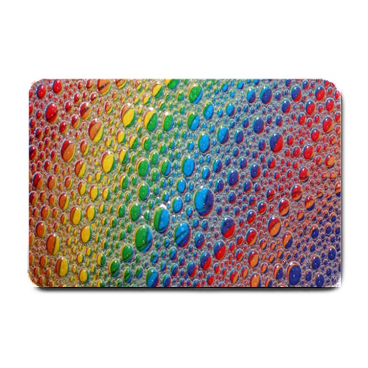 Bubbles Rainbow Colourful Colors Small Doormat 