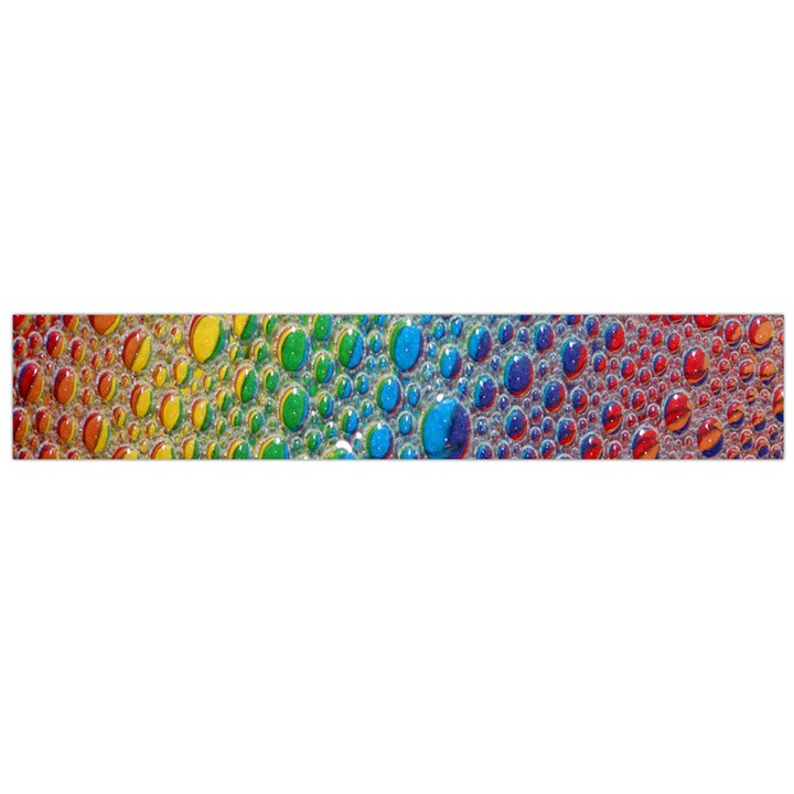 Bubbles Rainbow Colourful Colors Flano Scarf (Large)