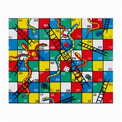 Snakes And Ladders Small Glasses Cloth by Amaryn4rt