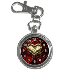 Love Hearth Background Scrapbooking Paper Key Chain Watches by Amaryn4rt