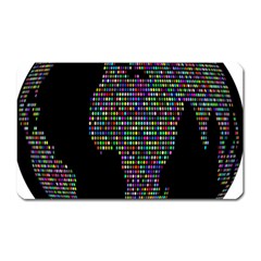 World Earth Planet Globe Map Magnet (rectangular) by Amaryn4rt