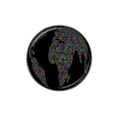 World Earth Planet Globe Map Hat Clip Ball Marker by Amaryn4rt