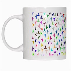 Pointer Direction Arrows Navigation White Mugs by Amaryn4rt