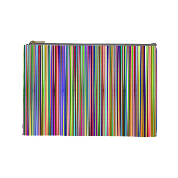 Striped Stripes Abstract Geometric Cosmetic Bag (Large) 