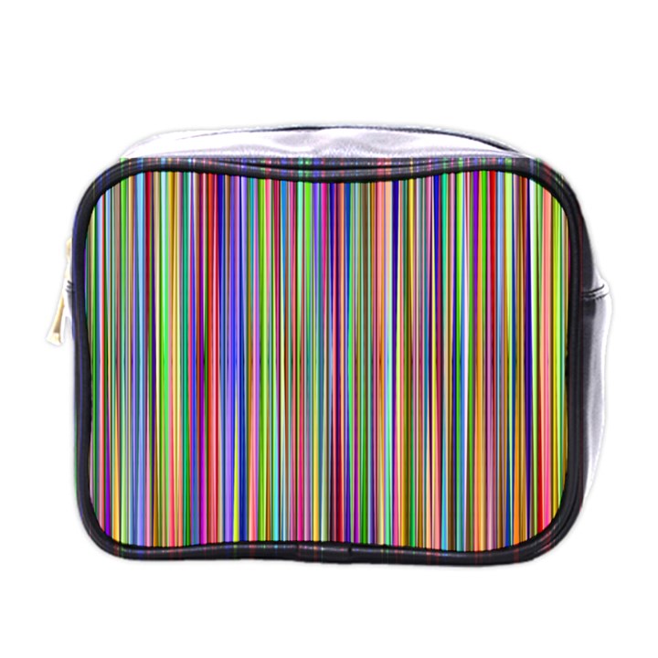 Striped Stripes Abstract Geometric Mini Toiletries Bags