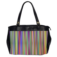 Striped Stripes Abstract Geometric Office Handbags (2 Sides) 