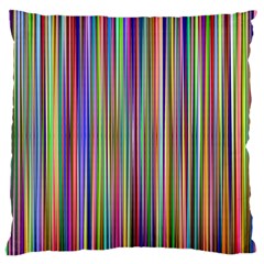 Striped Stripes Abstract Geometric Large Flano Cushion Case (One Side)