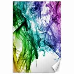Colour Smoke Rainbow Color Design Canvas 24  X 36  by Amaryn4rt