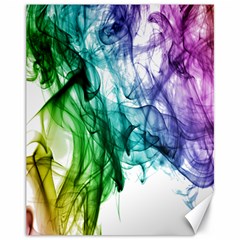 Colour Smoke Rainbow Color Design Canvas 11  X 14   by Amaryn4rt