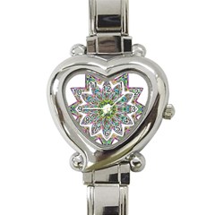 Decorative Ornamental Design Heart Italian Charm Watch by Amaryn4rt