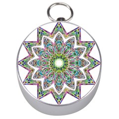 Decorative Ornamental Design Silver Compasses by Amaryn4rt