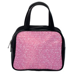 Handwriting  Classic Handbags (one Side)