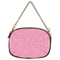 Handwriting  Chain Purses (two Sides) 