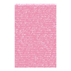 Handwriting  Shower Curtain 48  X 72  (small)  by Valentinaart