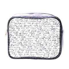 Handwriting  Mini Toiletries Bags by Valentinaart