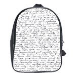 Handwriting  School Bags (XL)  Front