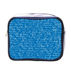 Handwriting Mini Toiletries Bags by Valentinaart