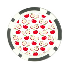 Apple Pattern Poker Chip Card Guard (10 Pack) by Valentinaart