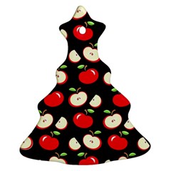 Apple Pattern Christmas Tree Ornament (two Sides) by Valentinaart