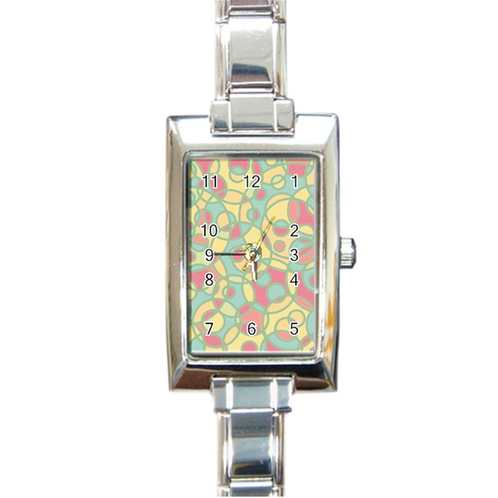 Pattern Rectangle Italian Charm Watch