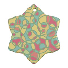 Pattern Snowflake Ornament (two Sides) by Valentinaart