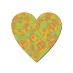 Pattern Heart Magnet Front