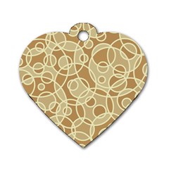Pattern Dog Tag Heart (one Side)