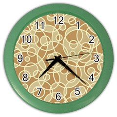 Pattern Color Wall Clocks by Valentinaart