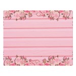 Pink Peony Outline Romantic Double Sided Flano Blanket (Large)  80 x60  Blanket Front