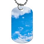 Sky Blue Clouds Nature Amazing Dog Tag (Two Sides) Back