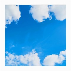 Sky Clouds Blue White Weather Air Medium Glasses Cloth (2-side) by Simbadda