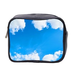 Sky Clouds Blue White Weather Air Mini Toiletries Bag 2-side by Simbadda